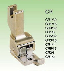 Calcador de pesponto guia móvel lado direito para reta industrial modelo CR