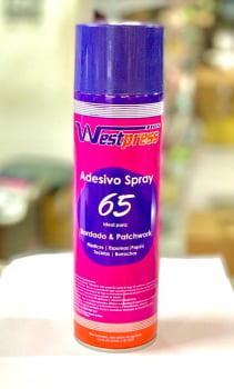 Cola adesivo spray temporário 65 para bordado e Patchwork Westpress
