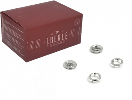 Kit Matriz e botões de pressão Eberle 35 arinho niquelado - 200un