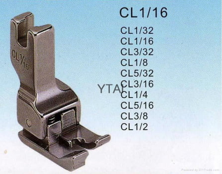 Calcador de pesponto guia móvel lado esquerdo para reta industrial modelo CL