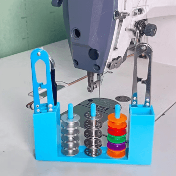 Organizador Suporte para bobinas e acessórios com imã magnético para máquina de costura