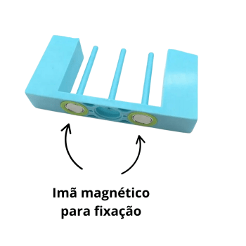 Organizador Suporte para bobinas e acessórios com imã magnético para máquina de costura