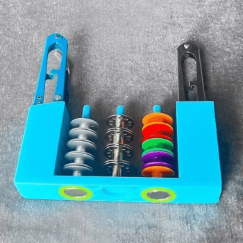 Organizador Suporte para bobinas e acessórios com imã magnético para máquina de costura